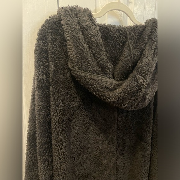 grey super soft teddy cardigan - Picture 5 of 9